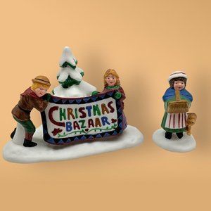Department 56 New England Village Series Christmas Bazaar Sign